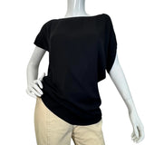 Black Sheer Silk Blouse