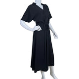 Black Elegant Causal Button Up Dress